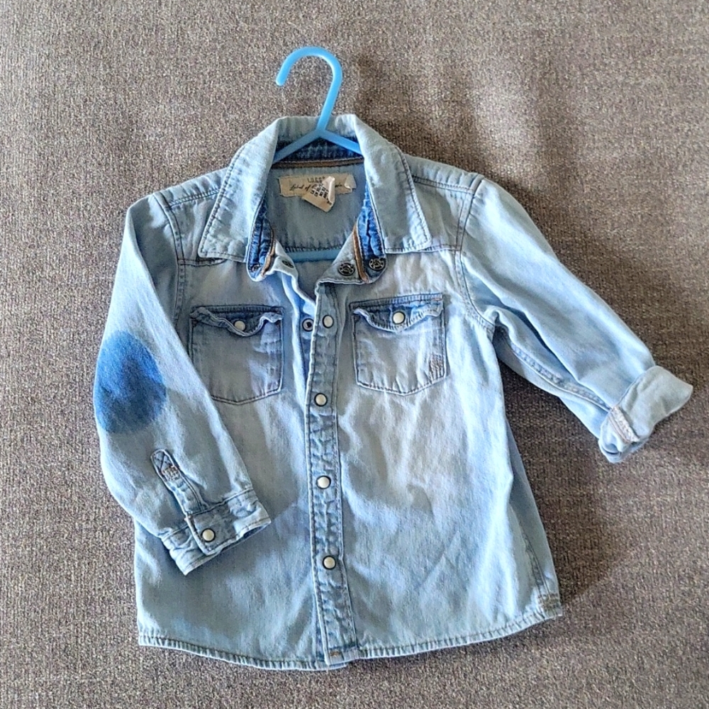 L.O.G.G Jean button up shirt